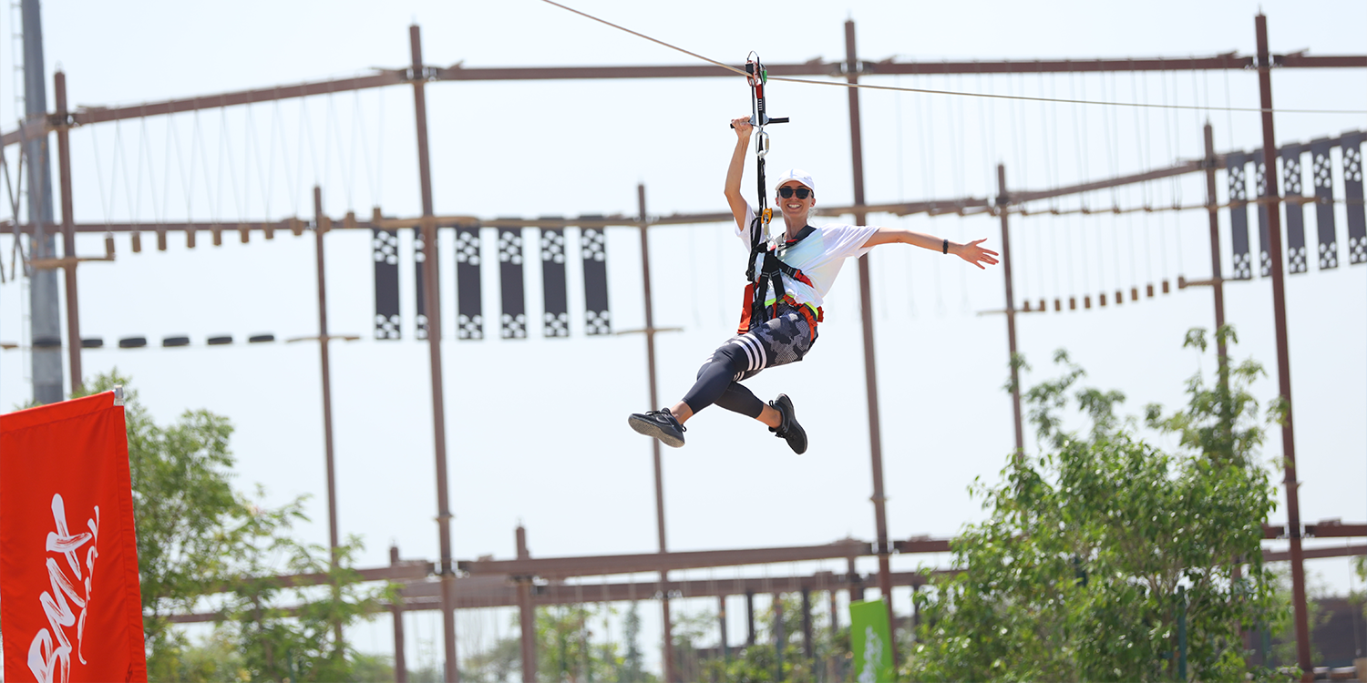 Sunset Adventure Sessions — High Ropes, Zipline & Free Fall at Dusk