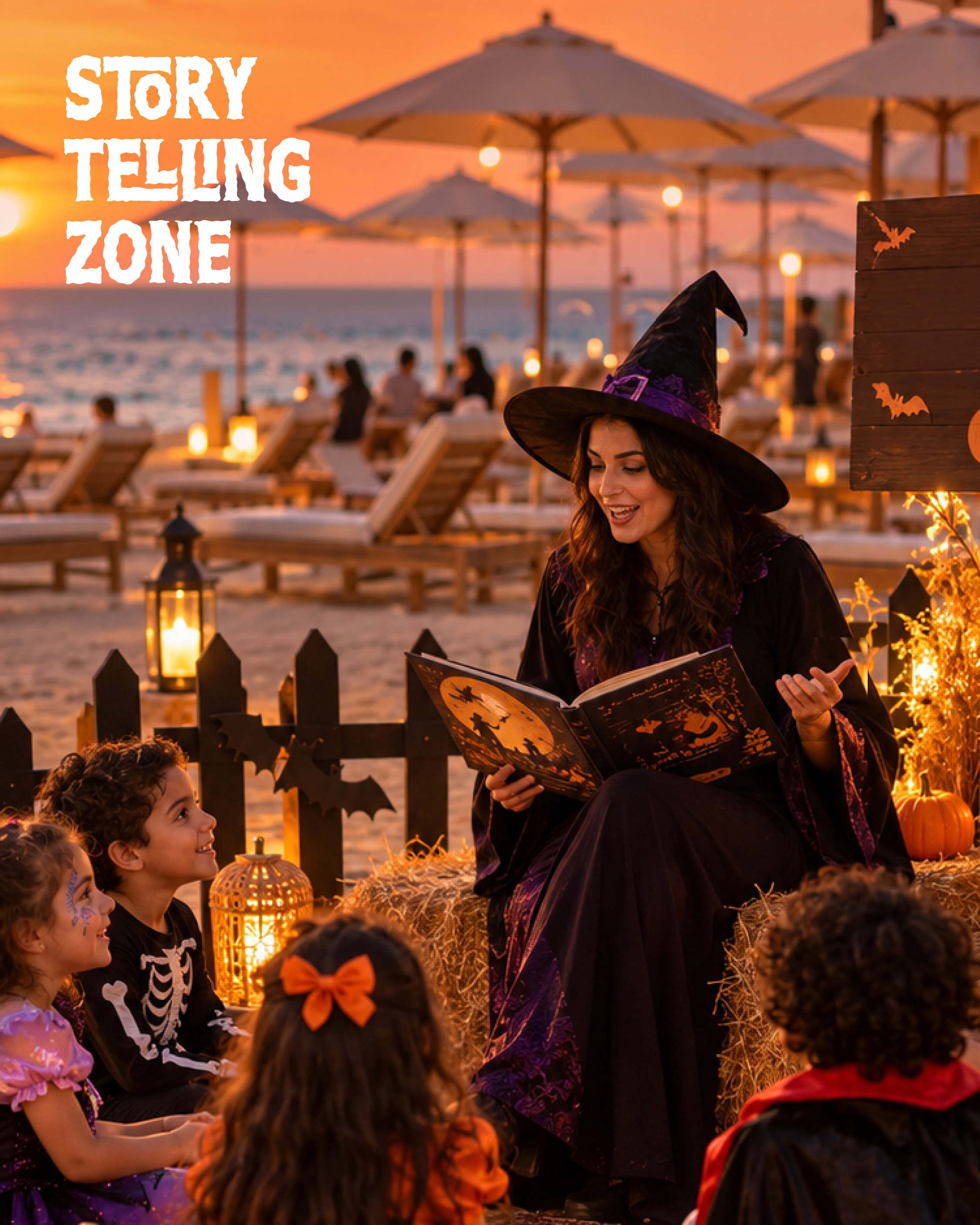 Halloween storytelling at Marsana East Beach