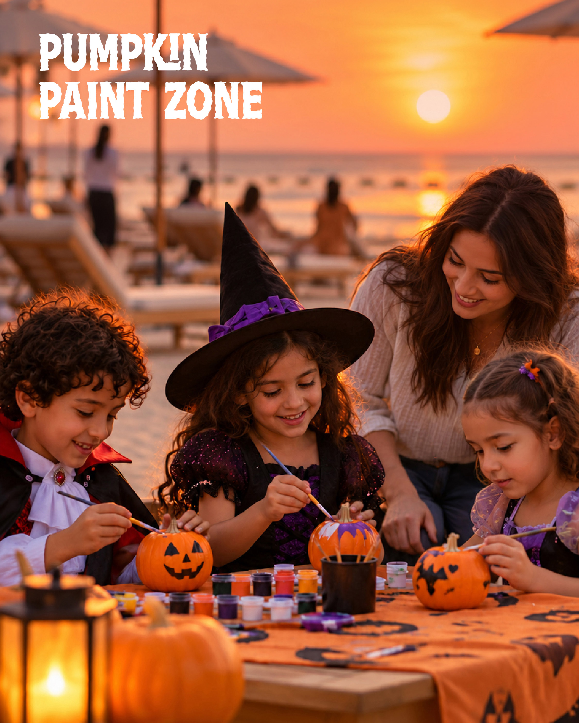 Pumpkin painting at Marsana East Beach