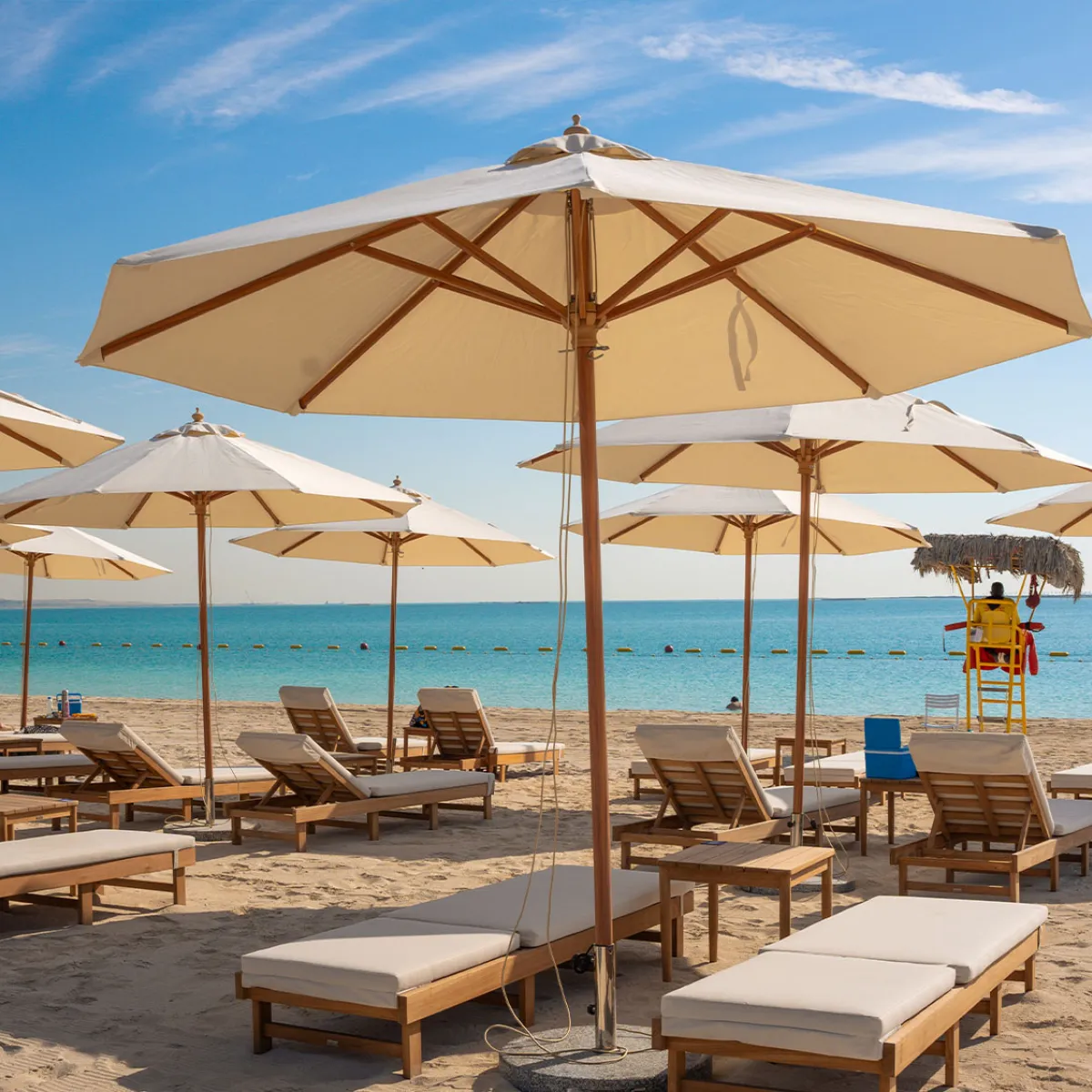 Marsana East beach on Hudayriyat Island, Abu Dhabi.